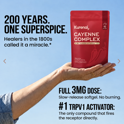 Reawaken Your Gut's Natural Signal with Kurenai Cayenne Complex