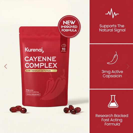 Reawaken Your Gut's Natural Signal with Kurenai Cayenne Complex