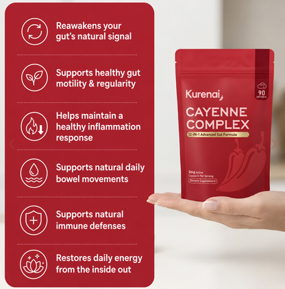 Reawaken Your Gut's Natural Signal with Kurenai Cayenne Complex